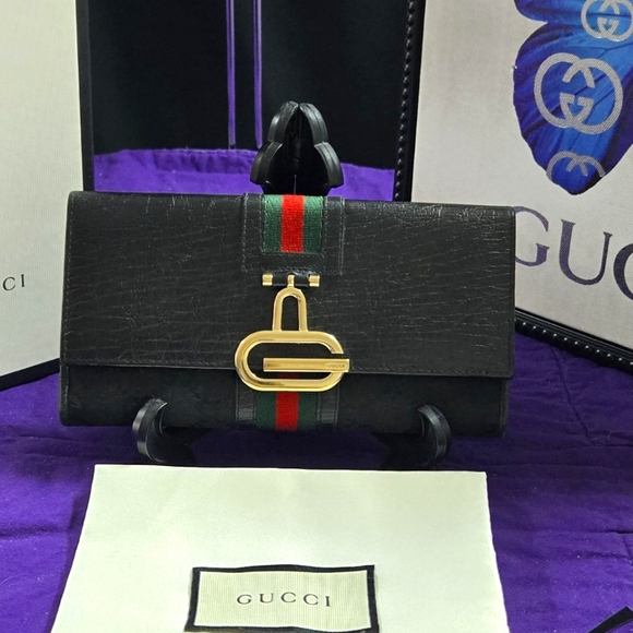 EUC GUCCI OPHIDIA GG SUPREME LONG WALLET - Picture 1 of 13